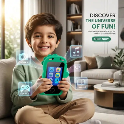 Kids Dinosaur Smart Touch Phone – Educational Camera & Learning Toy for Kids
