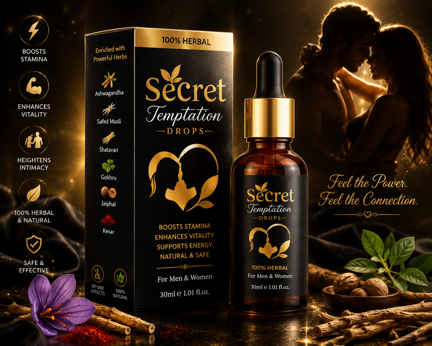 Secret Temptation Drops – 100% Herbal Vitality Formula (30ml)