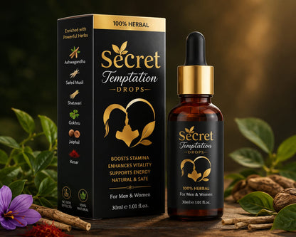 Secret Temptation Drops – 100% Herbal Vitality Formula (30ml)