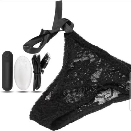 Lace underwear for discreet pleasure