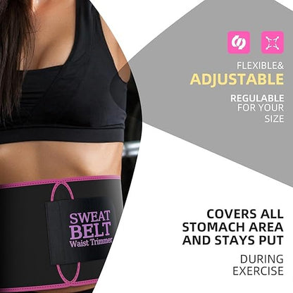 ( Imported Stuffed ) Full Size Instant Sweat Pro Waist Belt For Men & Women. Universal Adjustabl Size