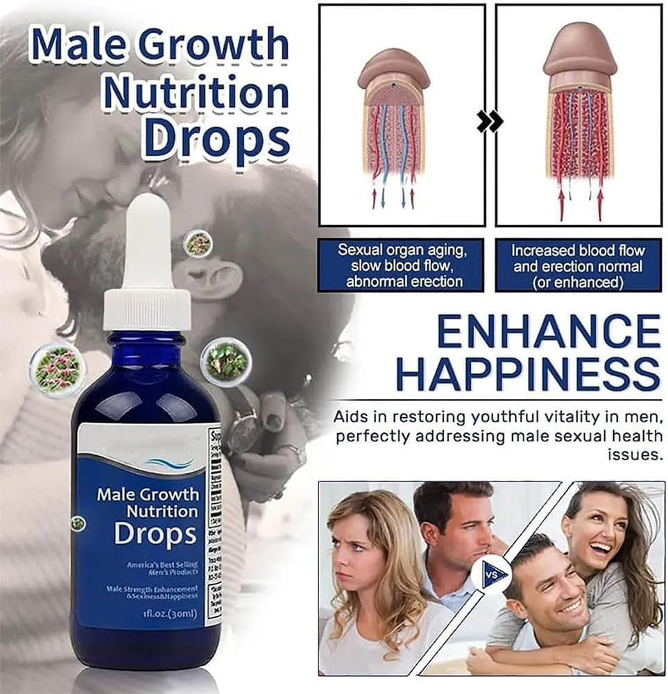 Revitahepa Male Growth Nutrition Drops, Nexusbio Complex Men's Drops, Revitahepa Drops for Men.