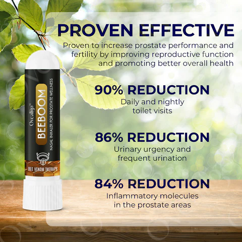 Last Day Of Discount 🔥 Oveallgo – BEEBOOM Nasal Inhaler for Prostate Wellness (Original)