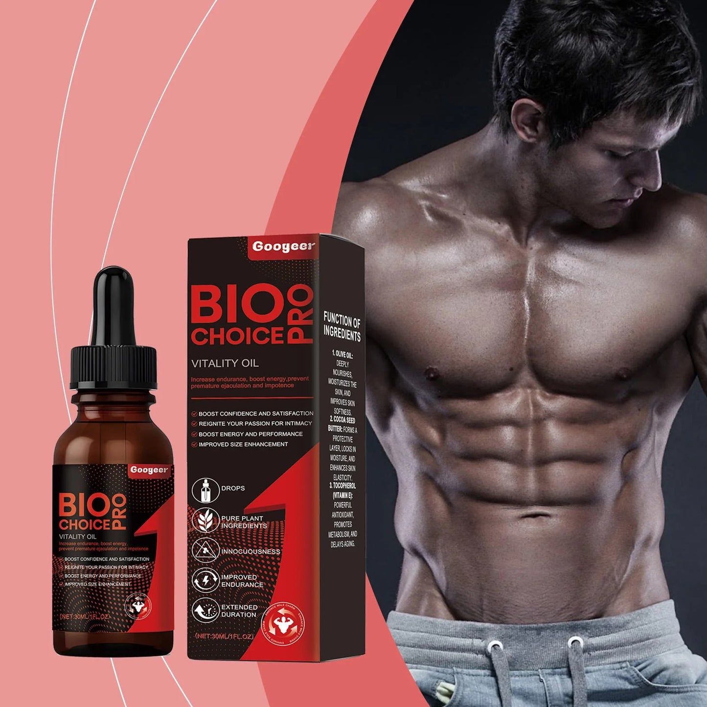 Bio Pro Choice Vitality Oil - Enhance Male Fitness & Energy