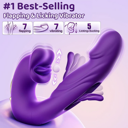 💋 Sale 70% OFF 💋 2026 Upgraded LUVORA™ 4-in-1 Flapping & Licking Vibrator