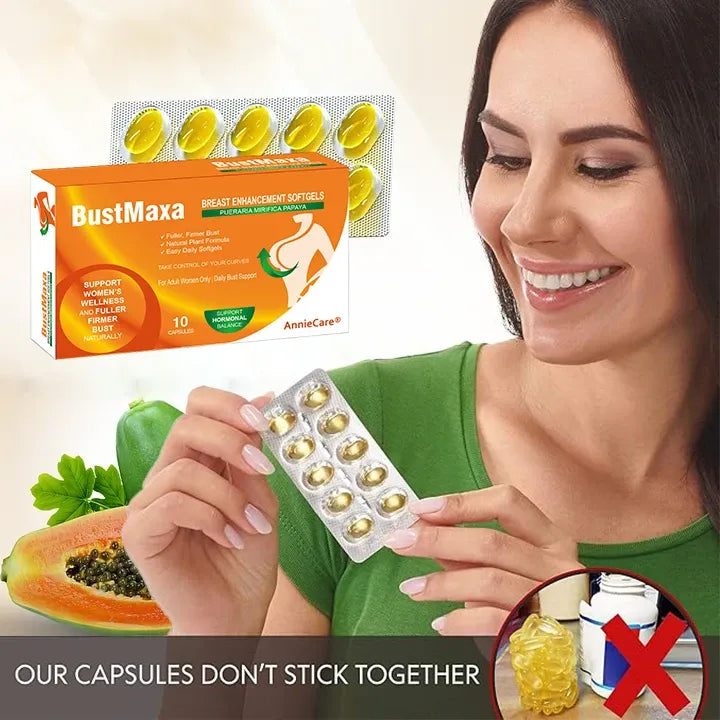 AnnieCare® Pueraria Mirifica Papaya Breast Enhancement Capsules 📈（𝑭𝒖𝒍𝒍𝒆𝒓 𝑩𝒓𝒆𝒂𝒔𝒕𝒔 - 𝑩𝒐𝒐𝒔𝒕𝒔 𝑭𝒂𝒕 𝑴𝒆𝒕𝒂𝒃𝒐𝒍𝒊𝒔𝒎 - 𝑹𝒆𝒔𝒕𝒐𝒓𝒆𝒔 𝑺𝒌𝒊𝒏 𝑬𝒍𝒂𝒔𝒕𝒊𝒄𝒊𝒕𝒚）